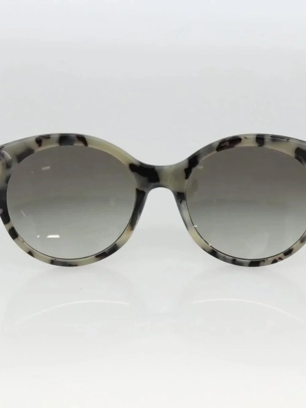PRADA Leopard Sunglasses Plastic Black Auth am11163A